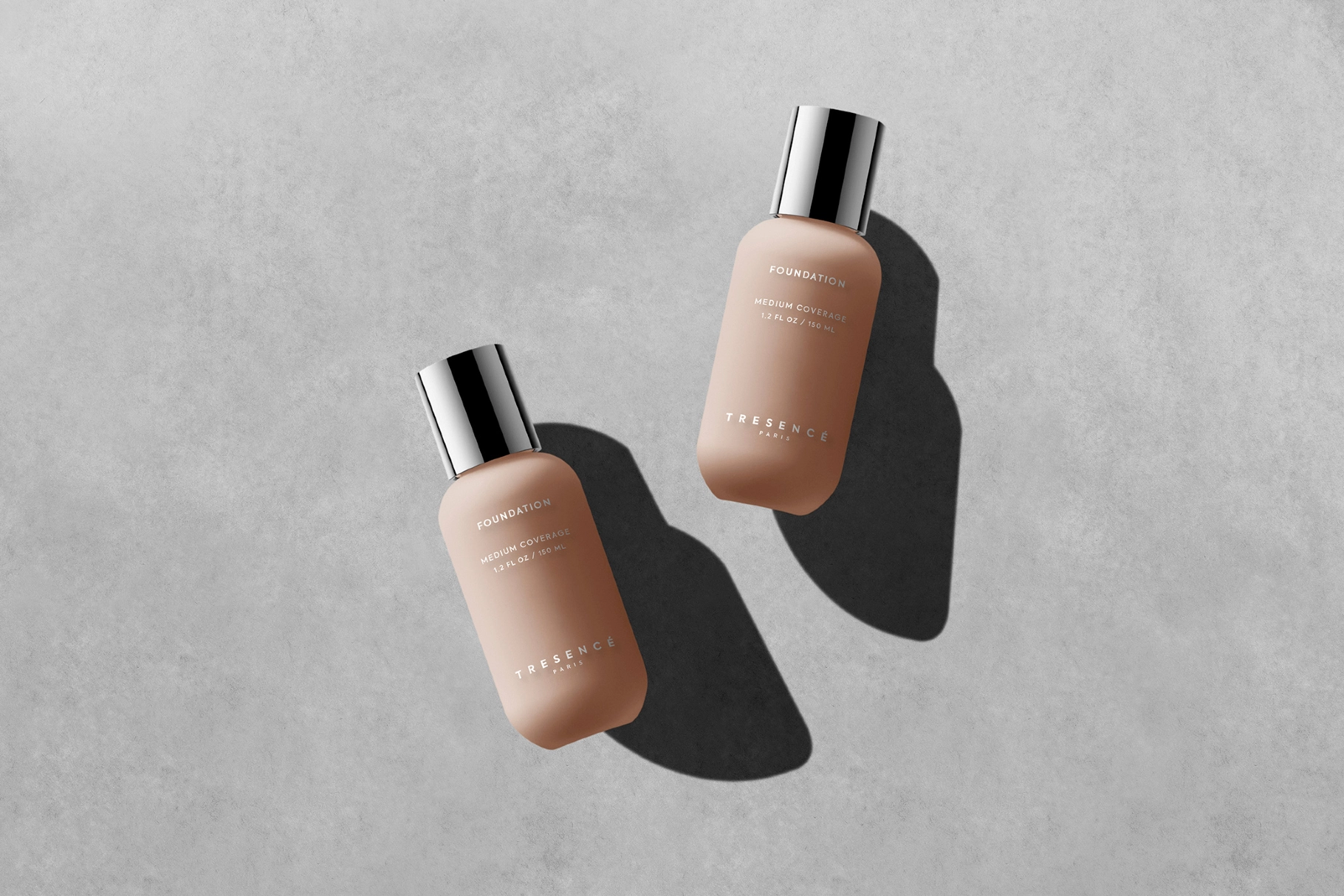 Satin Glass Beauty Bottle Mockup