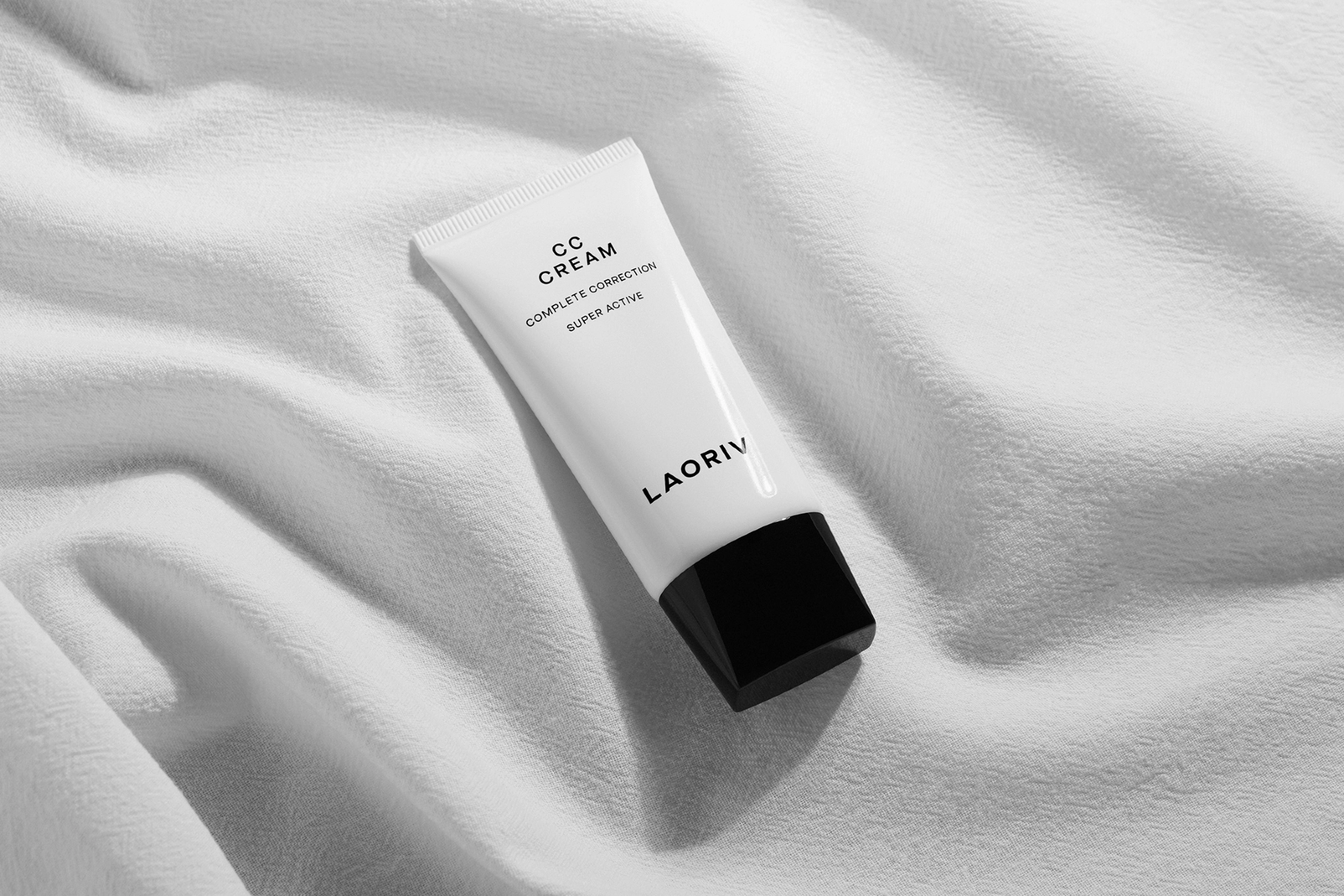 Skincare Tube Mockup on Fabric