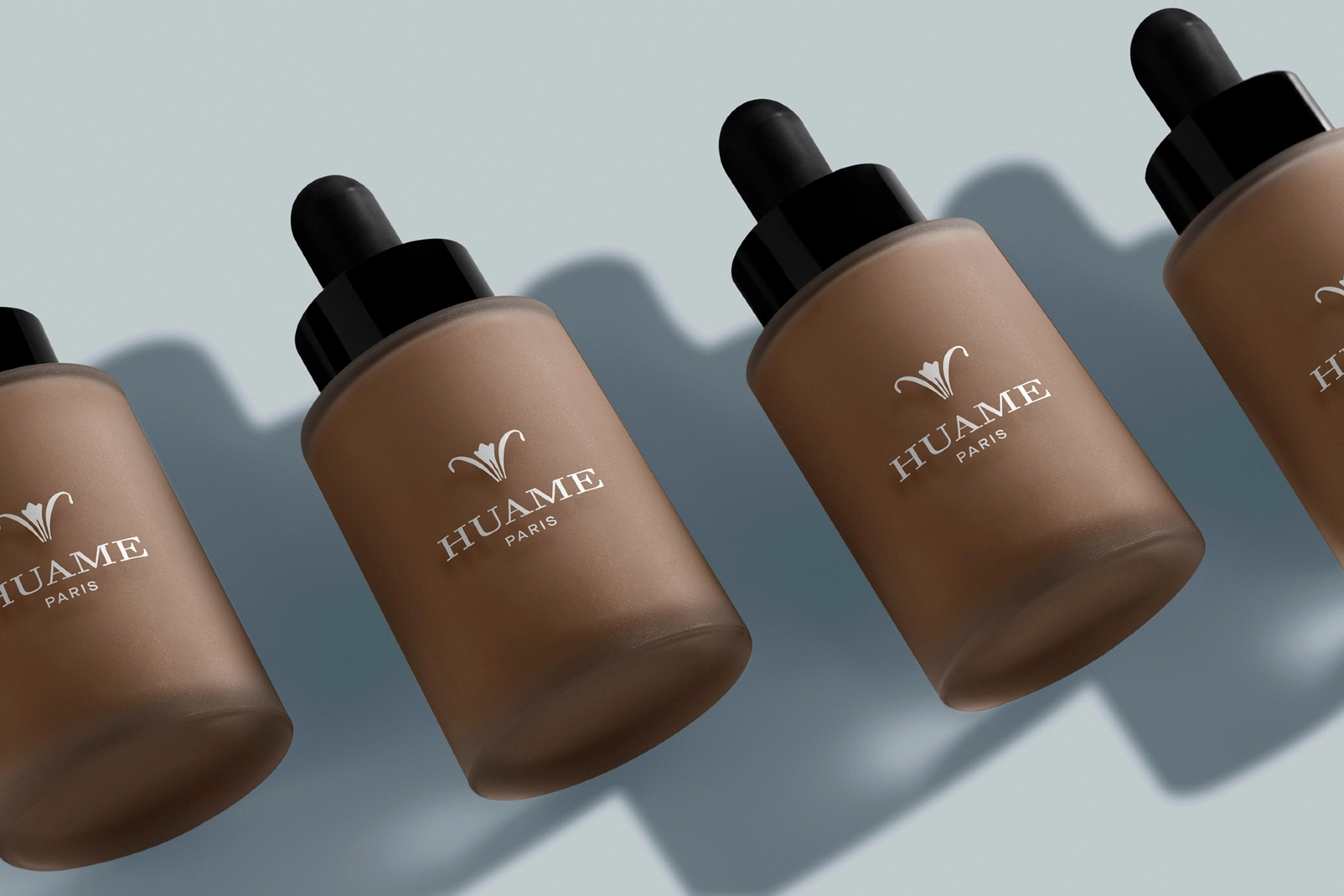 Frosted Glass Dropper Bottle Mockup