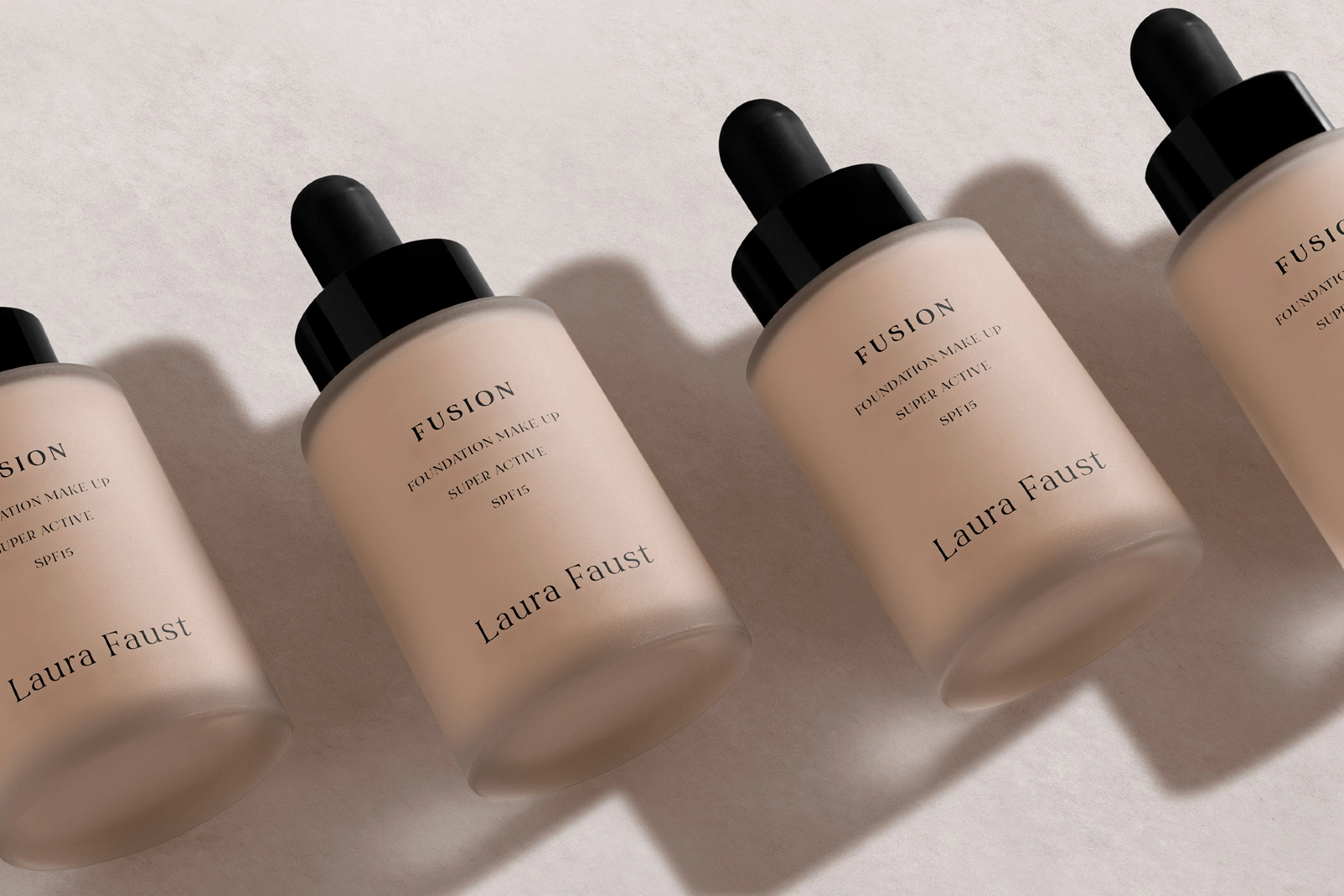 Frosted Glass Dropper Bottle Mockup