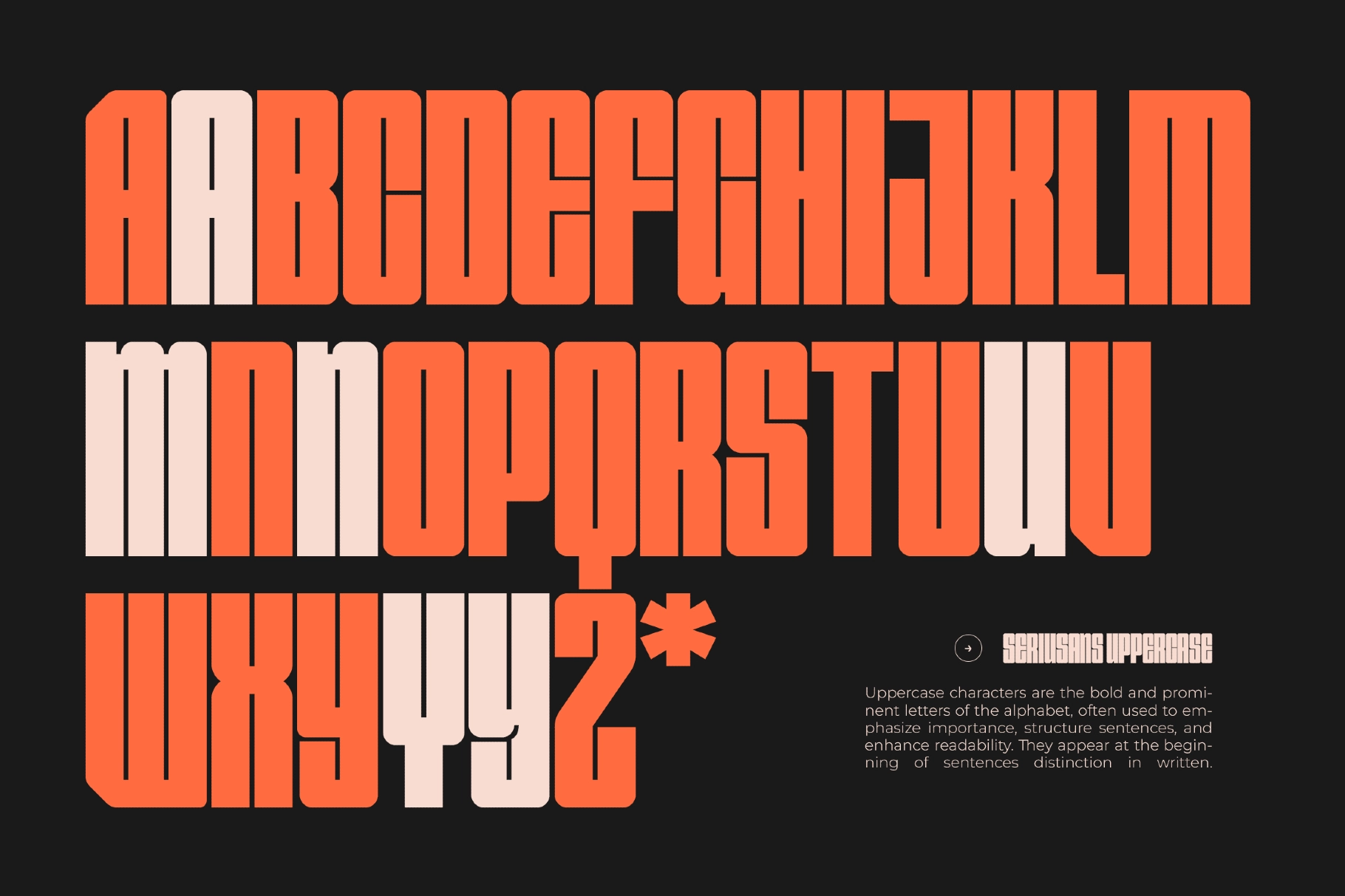 Seriusans - Bold Condensed Sans