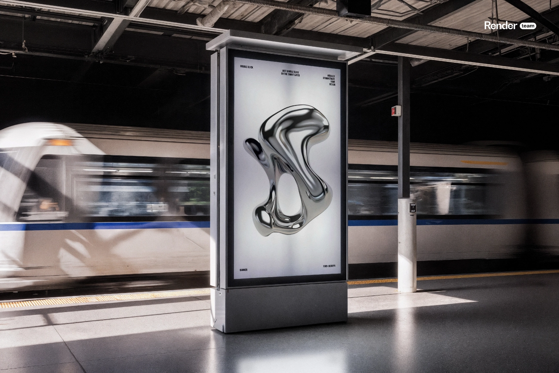 Light Outdoor Poster Mockup