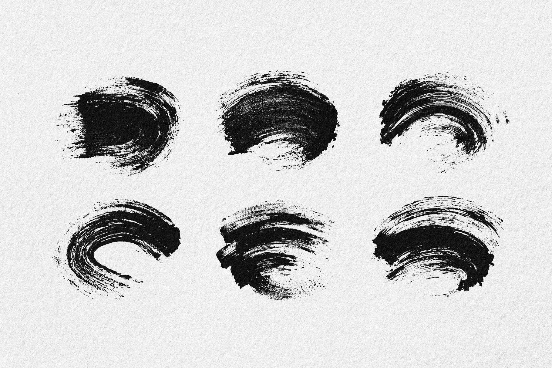 Hand-Painted Brush Stroke Elements