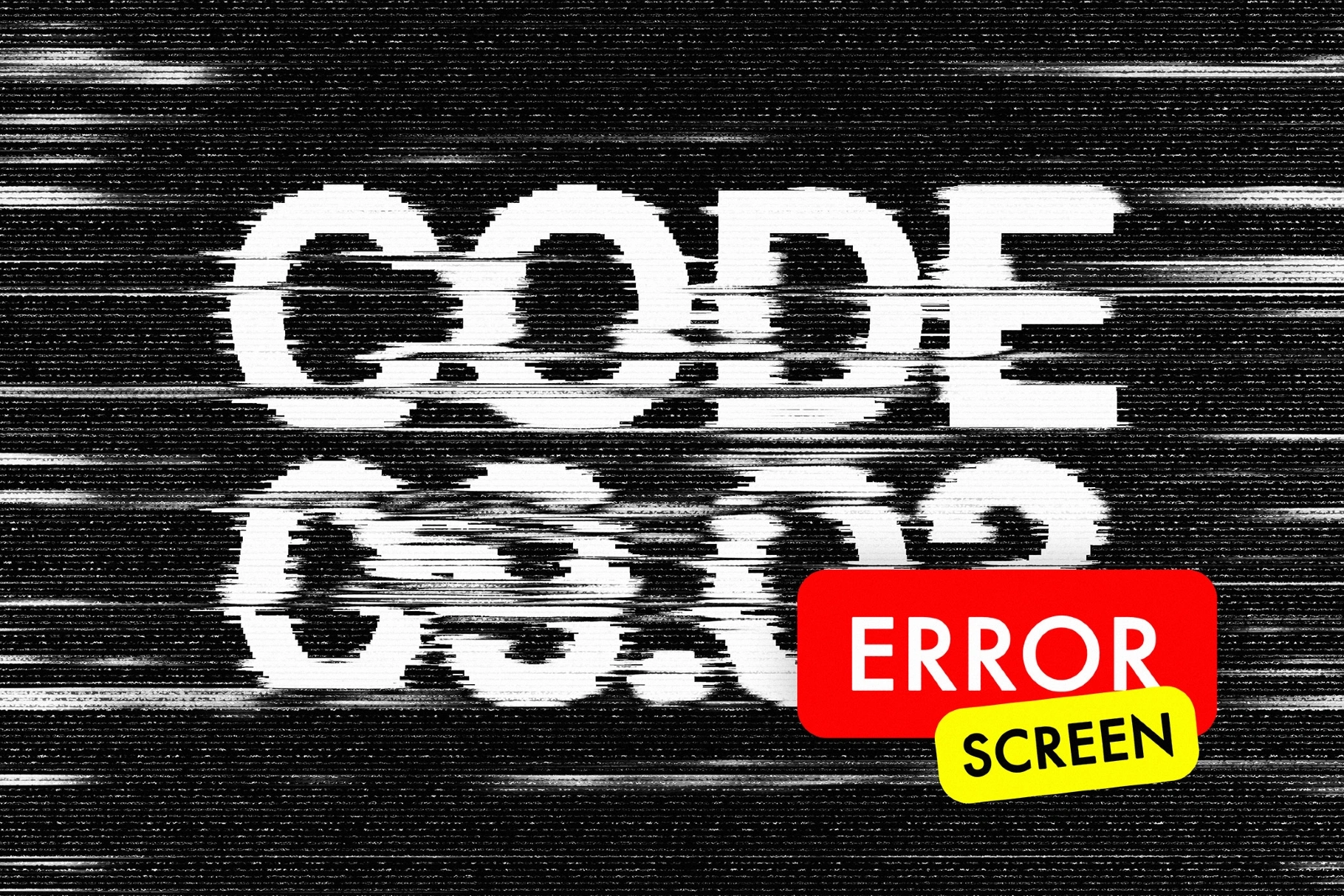 Error Screen Text Effect