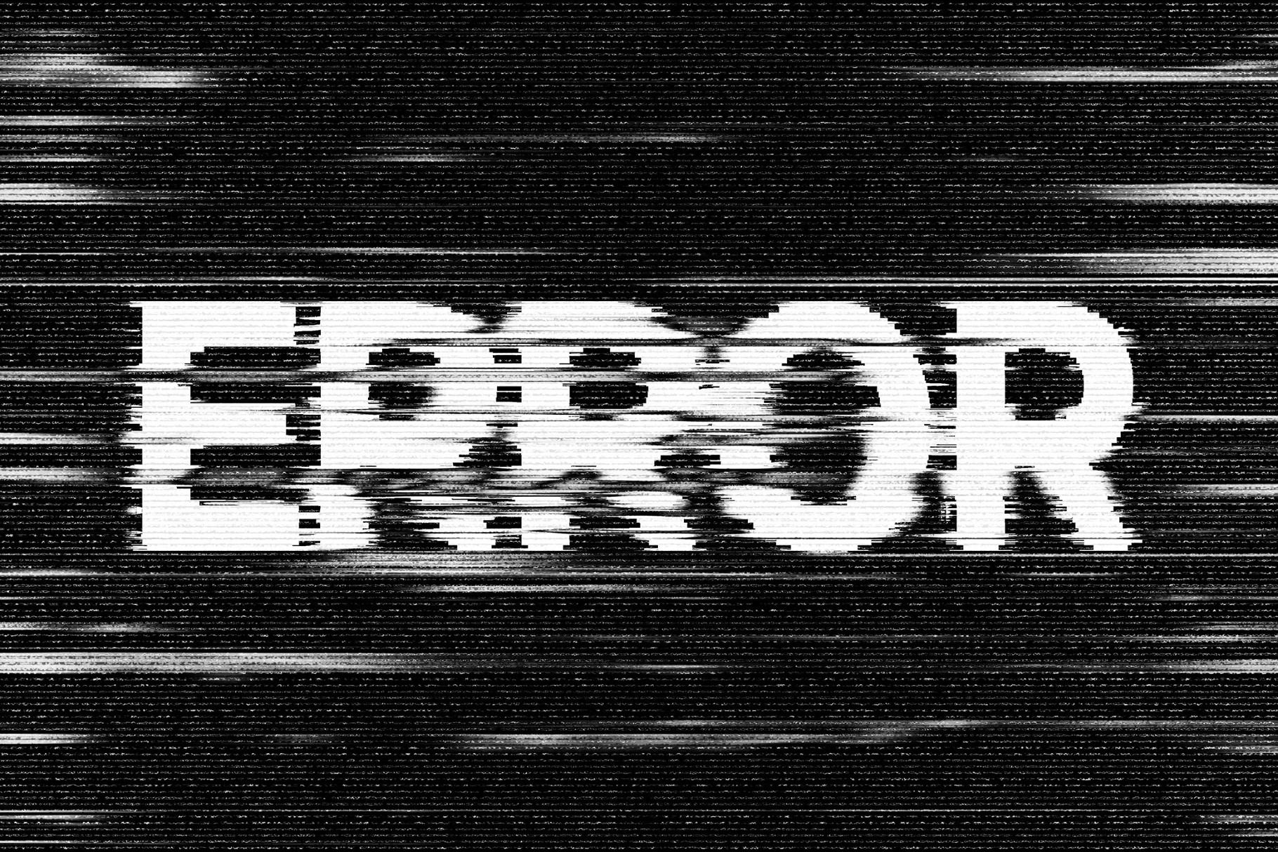 Error Screen Text Effect