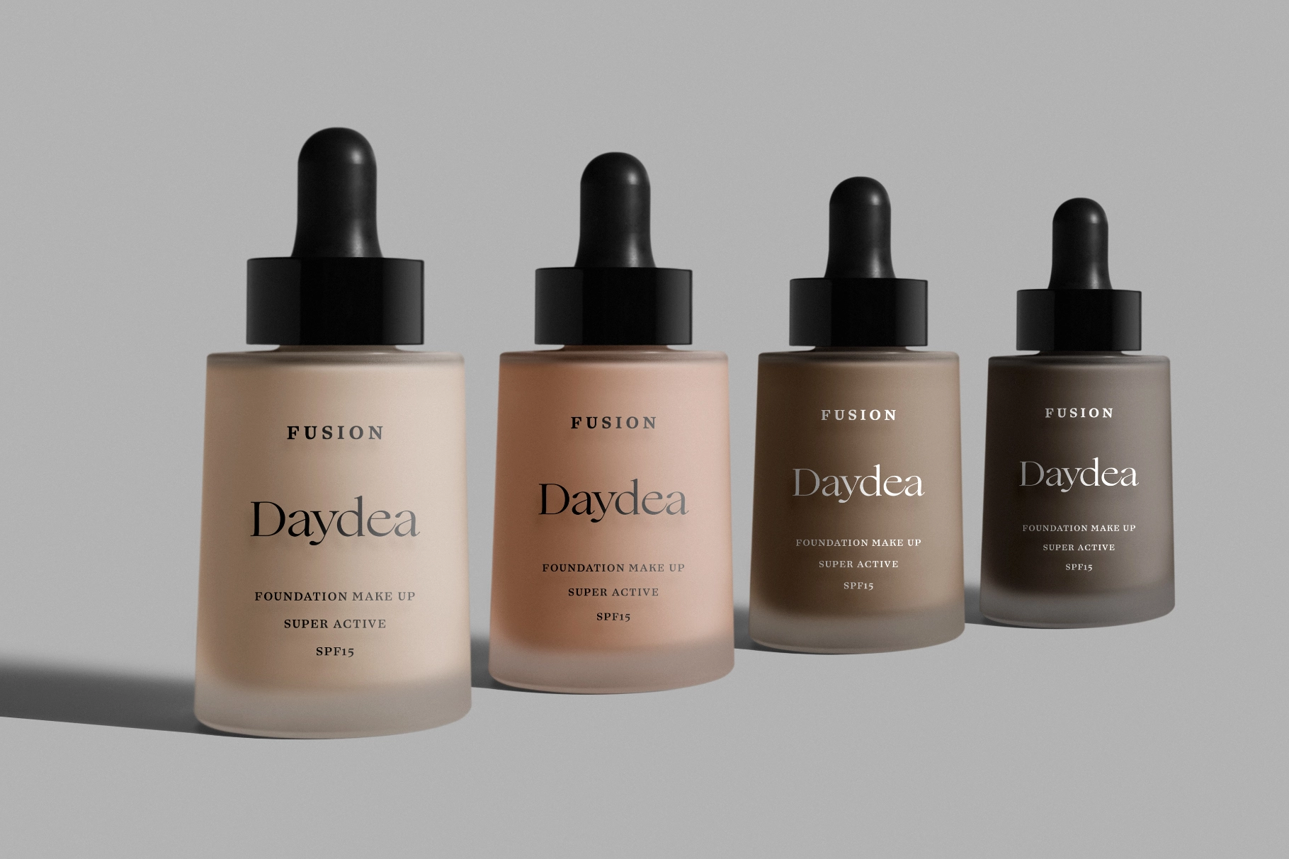Frosted Serum Bottles Mockup