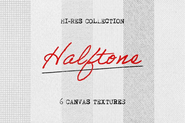 Halftone Canvas Textures