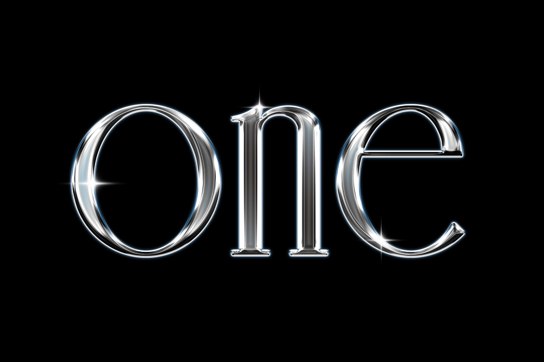 Metal Shine Chrome Text Effect