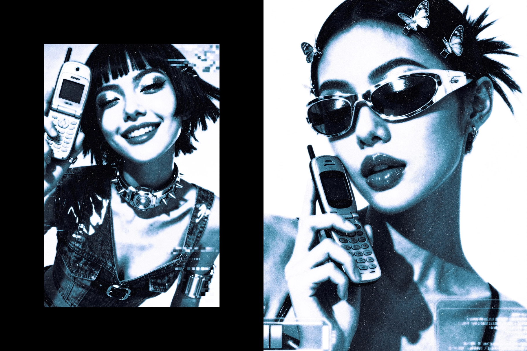 Y2K Frozen Photo Effect