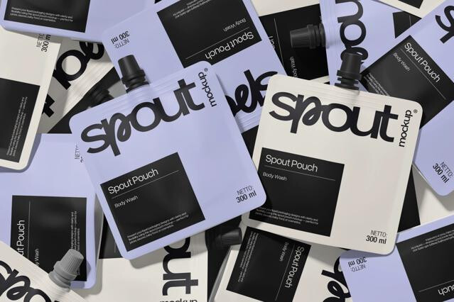 Stand-Up Sample Pouch Mockup