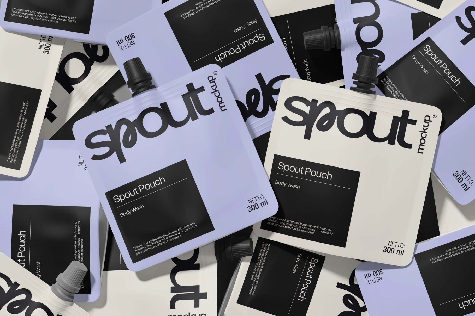 Stand-Up Sample Pouch Mockup