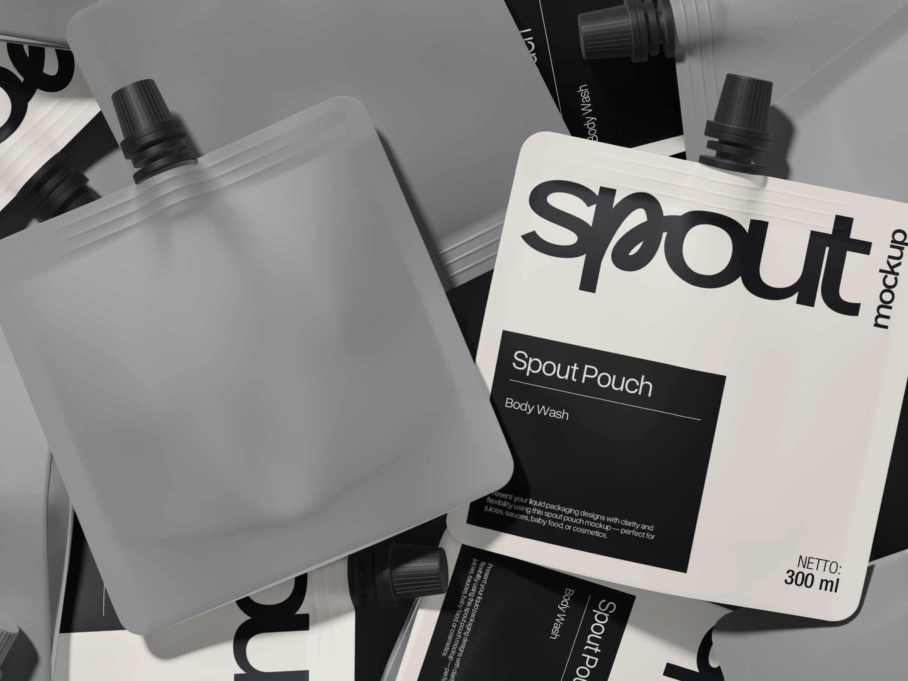 Stand-Up Sample Pouch Mockup