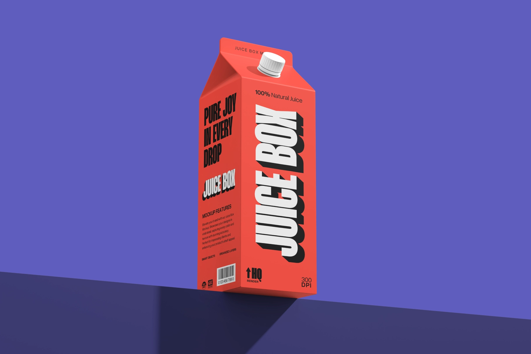 Kids Juice Box Drink Mockup