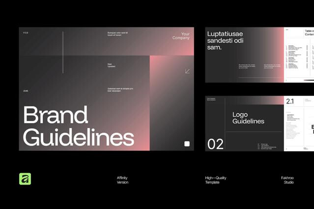 Gradient Brand Guidelines Affinity Template