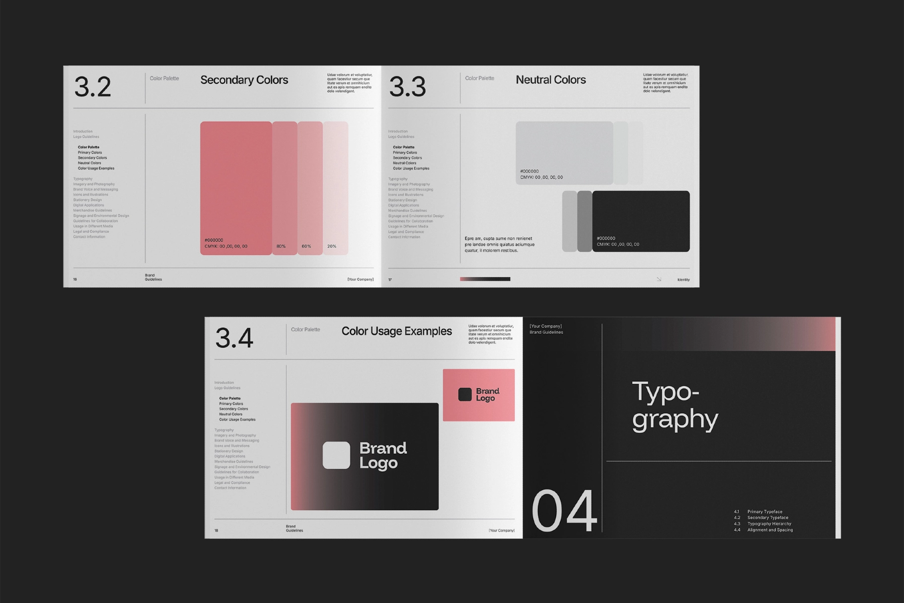 Gradient Brand Guidelines Affinity Template
