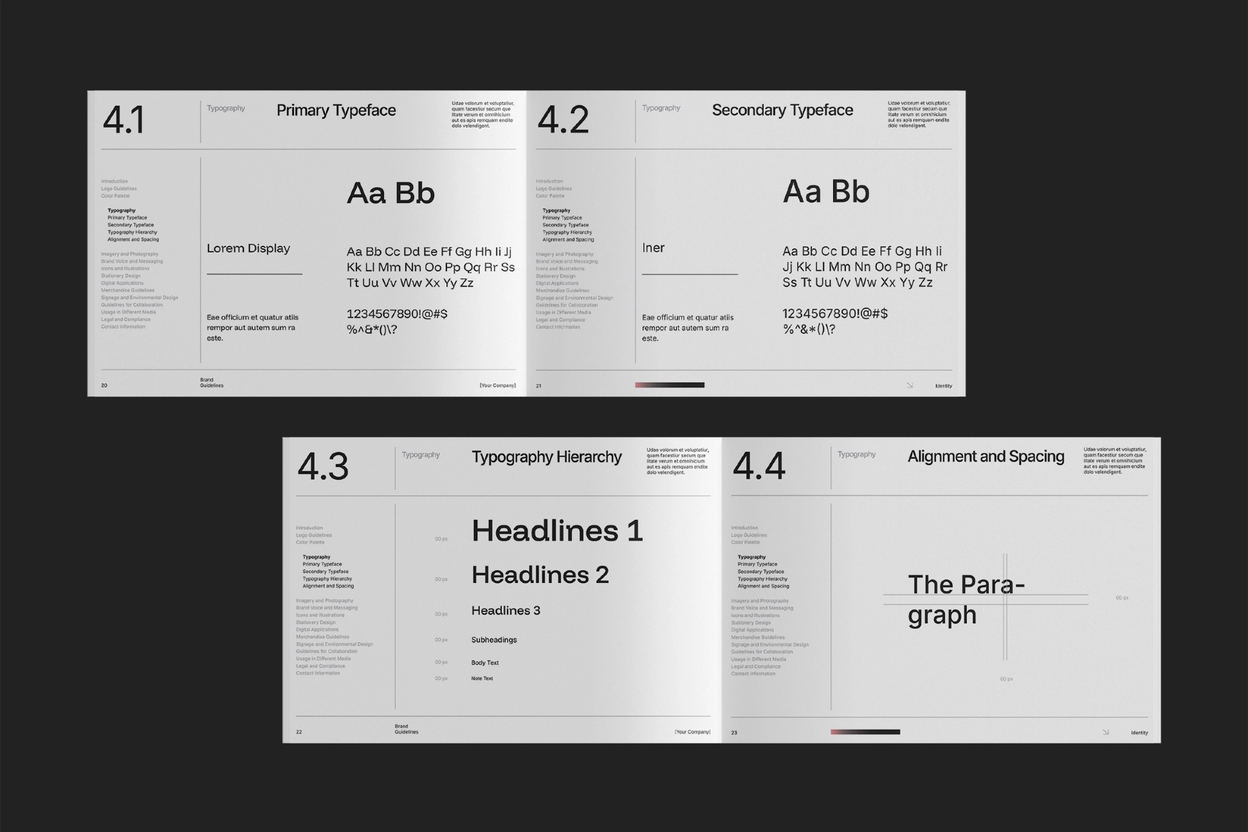 Gradient Brand Guidelines Affinity Template