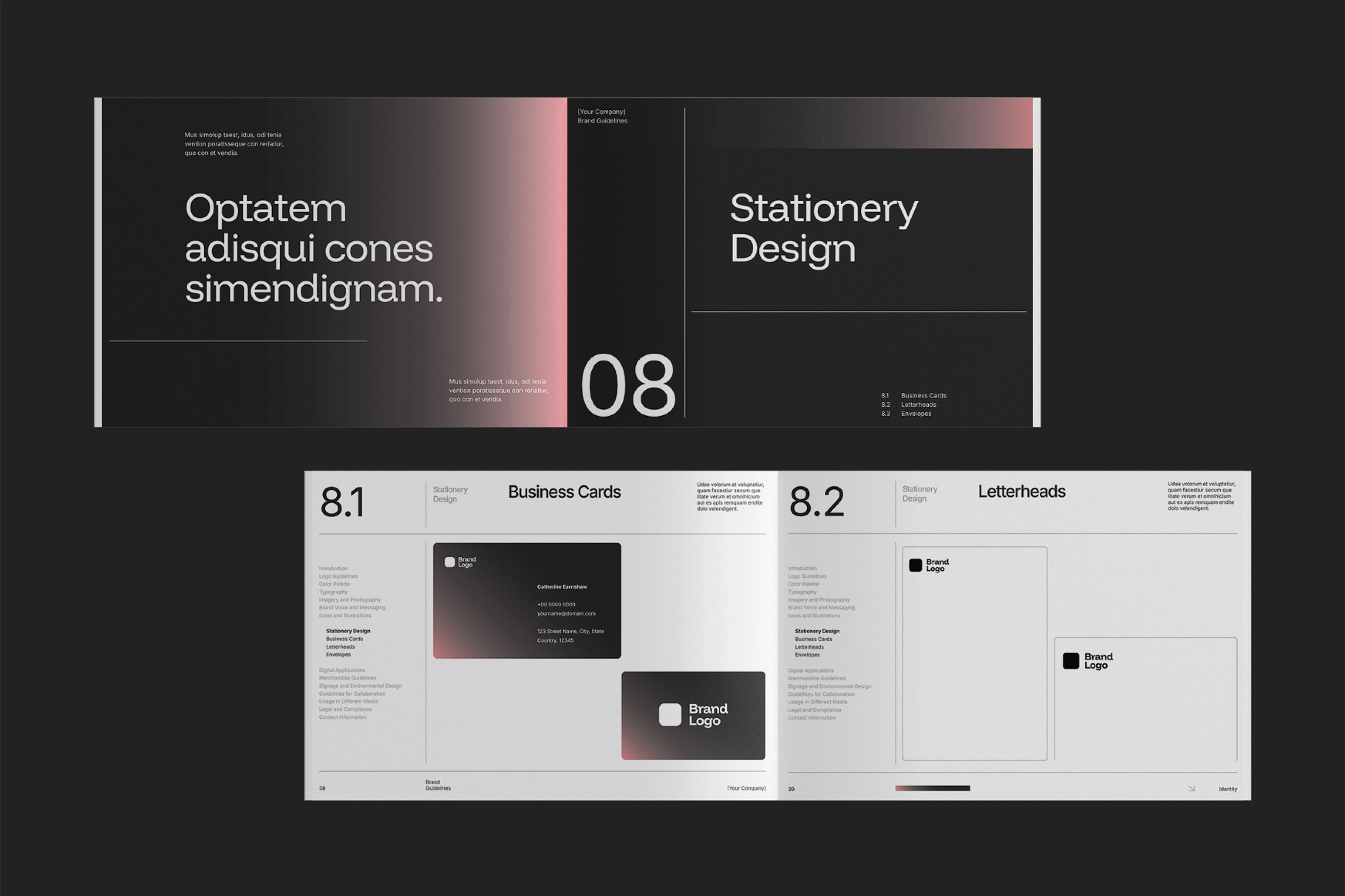 Gradient Brand Guidelines Affinity Template
