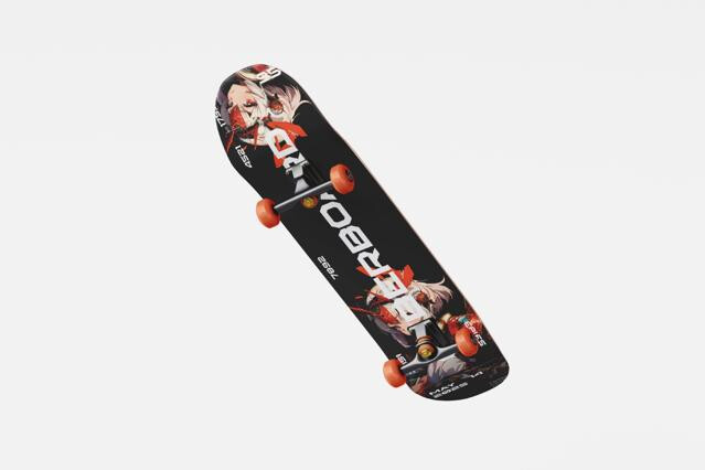 Floating Skateboard Mockup