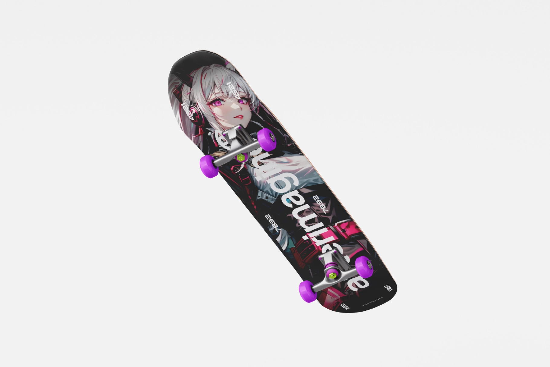 Floating Skateboard Mockup