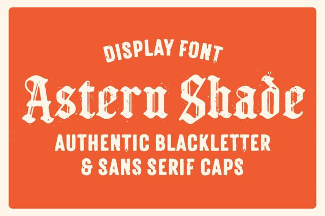 Astern Shade - Blackletter Font