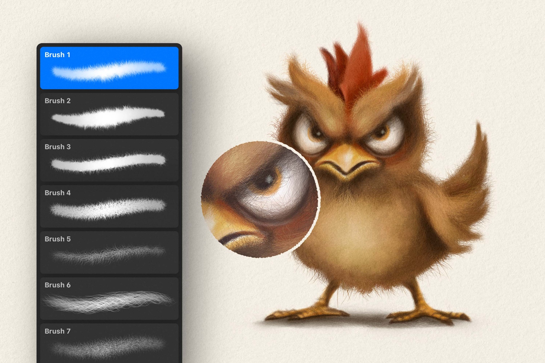 Multi-App Fur Brushes