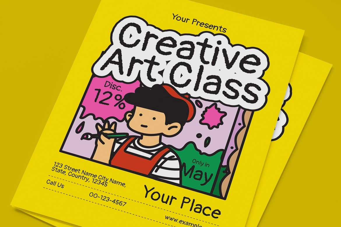 Creative Art Class Flyer