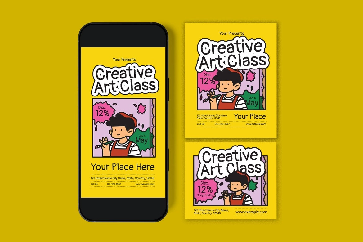 Creative Art Class Flyer