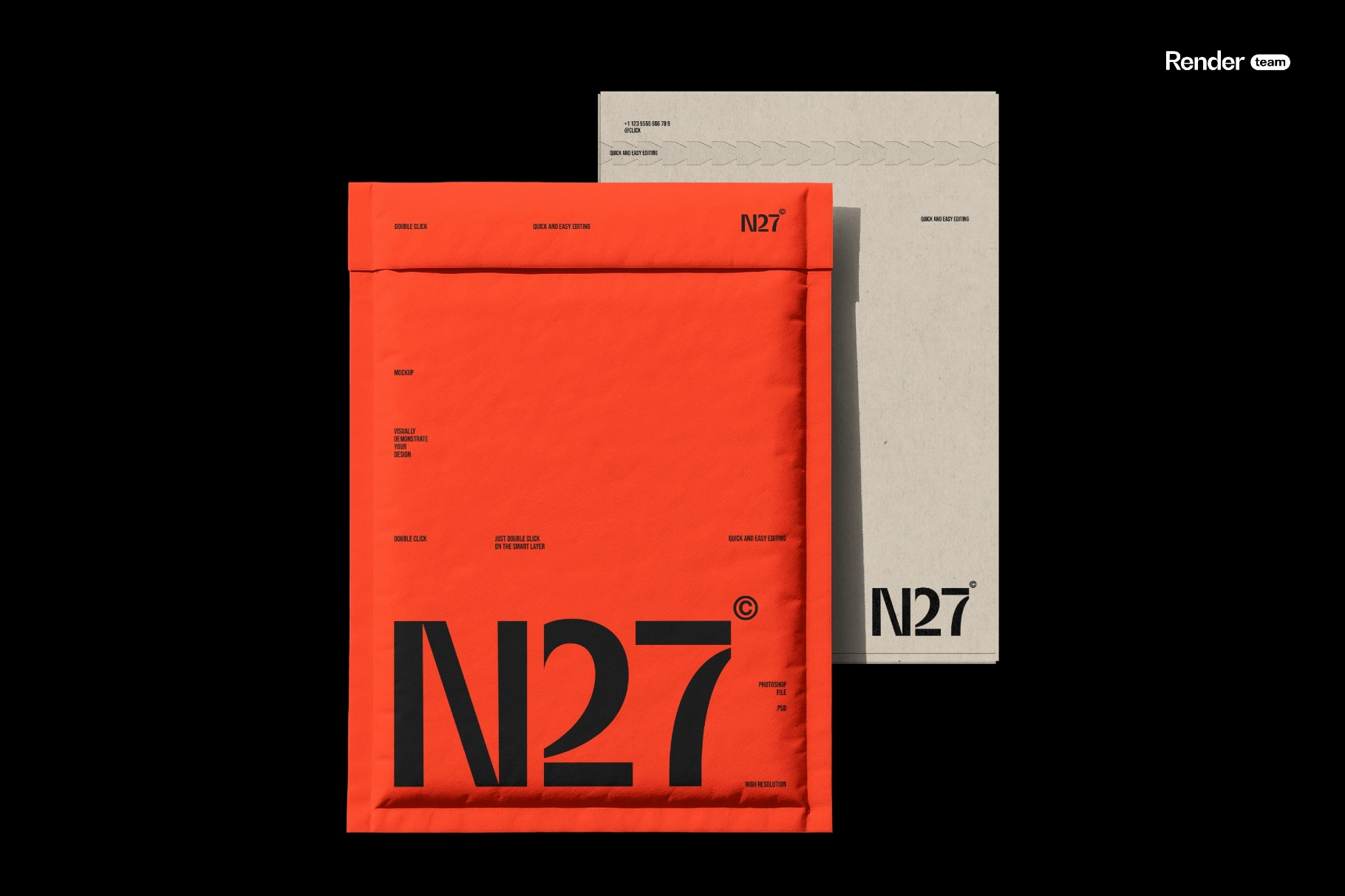 Mailing Paper Envelope Mockup