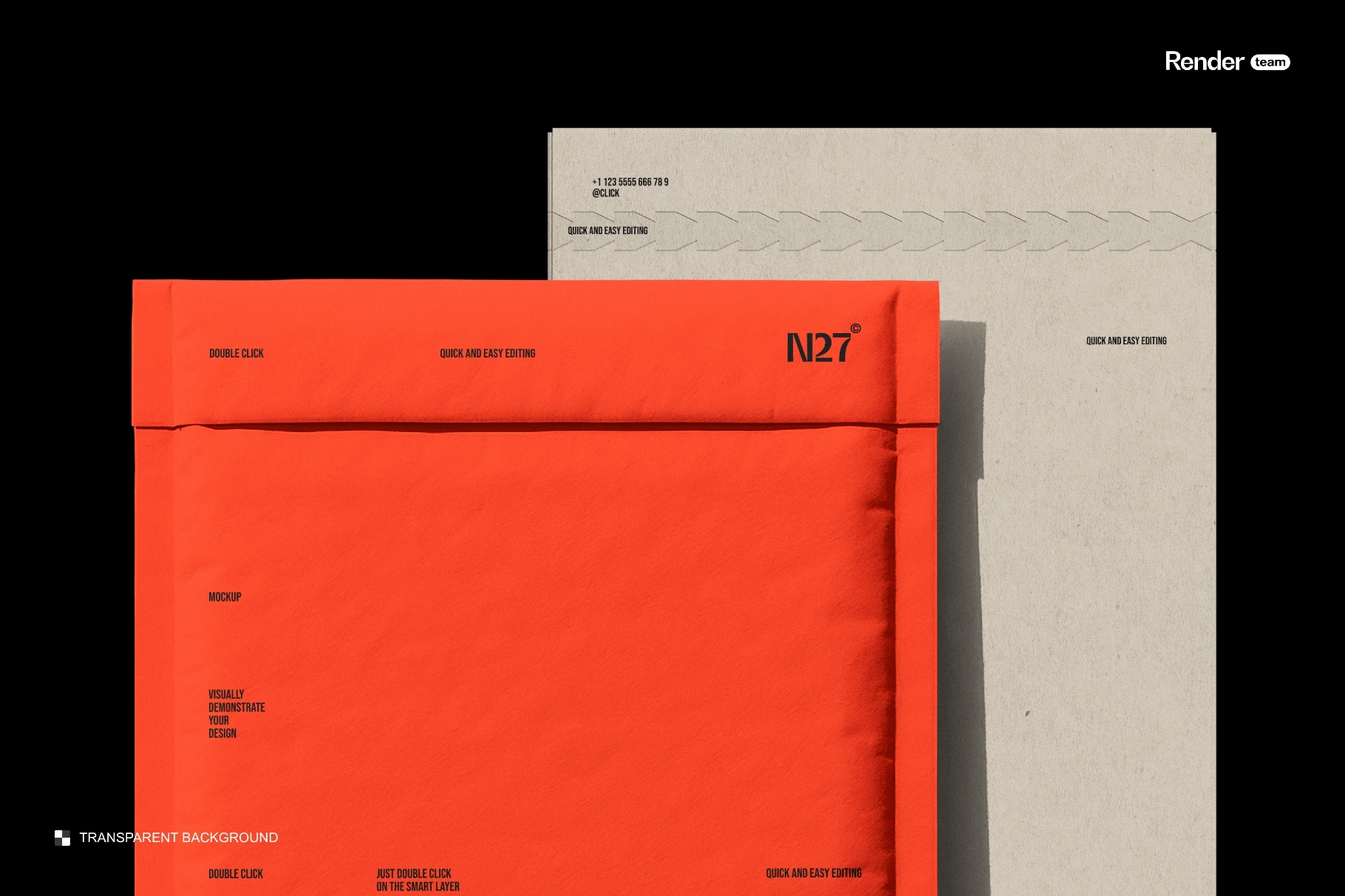 Mailing Paper Envelope Mockup
