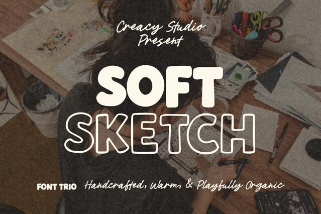 SoftSketch – Handcrafted Warm Font Trio