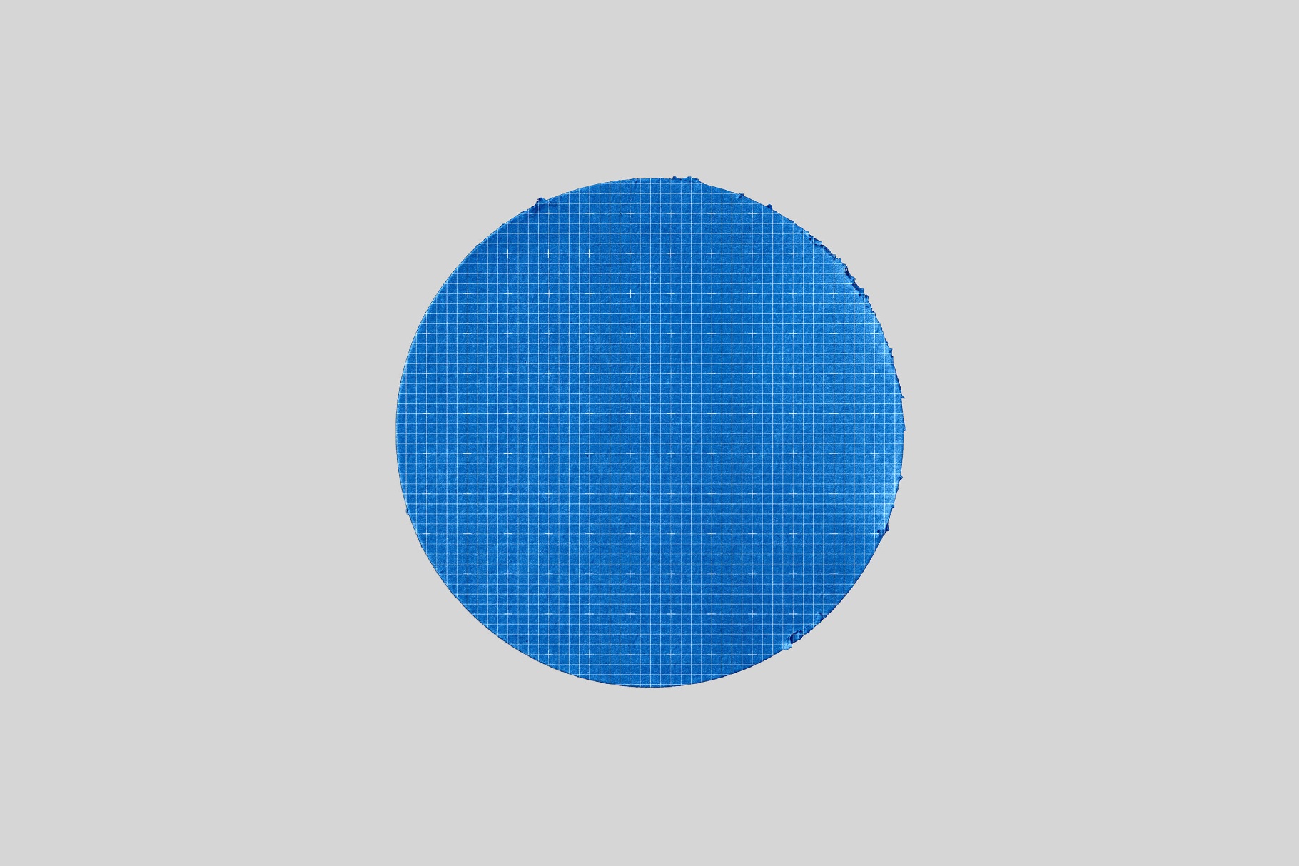 Distressed Round Sticker Mockup