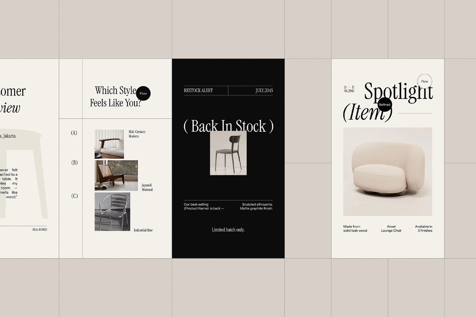 Furmee - Furniture Instagram Pack - Adobe Template