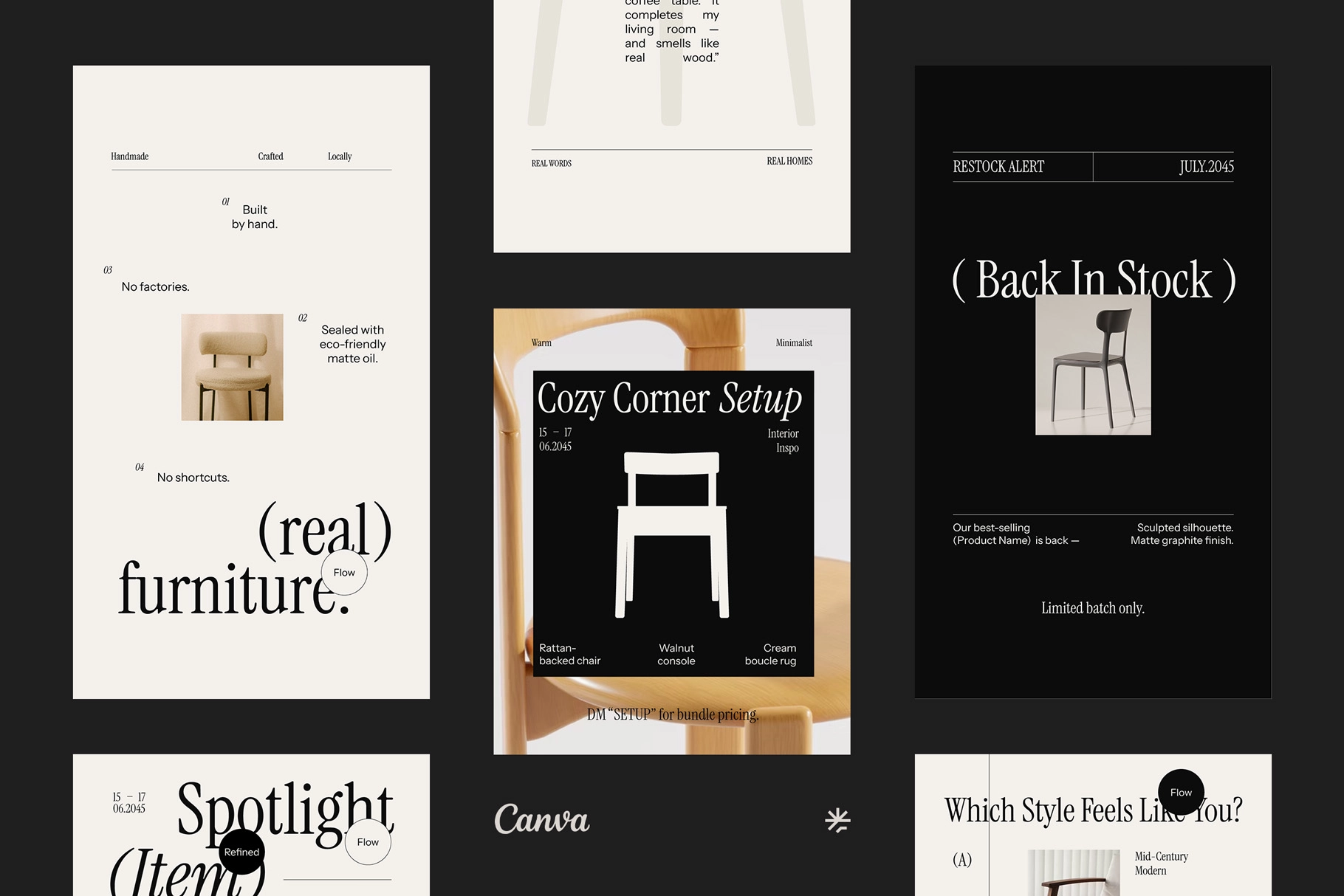 Furmee - Furniture Instagram Pack - Canva Template