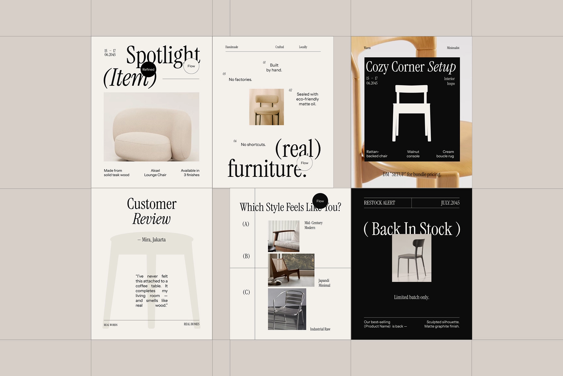 Furmee - Furniture Instagram Pack - Canva Template