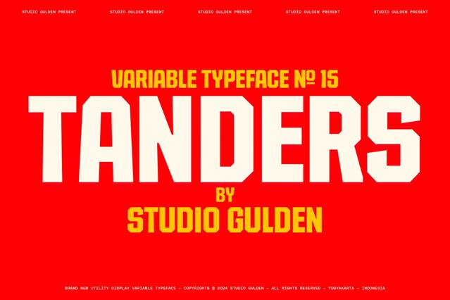 SG Tanders Superfamily: 72 Fonts