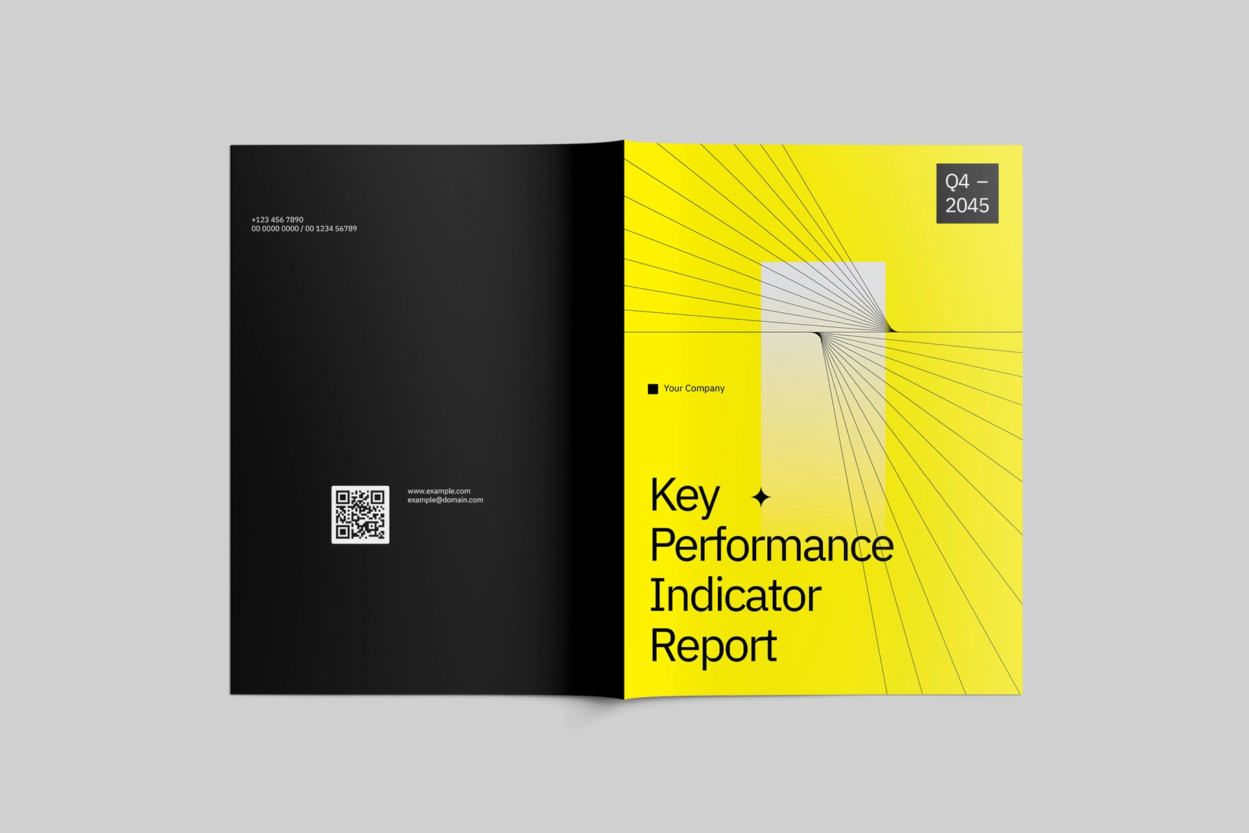Modern Minimalist KPI Report Affinity Template