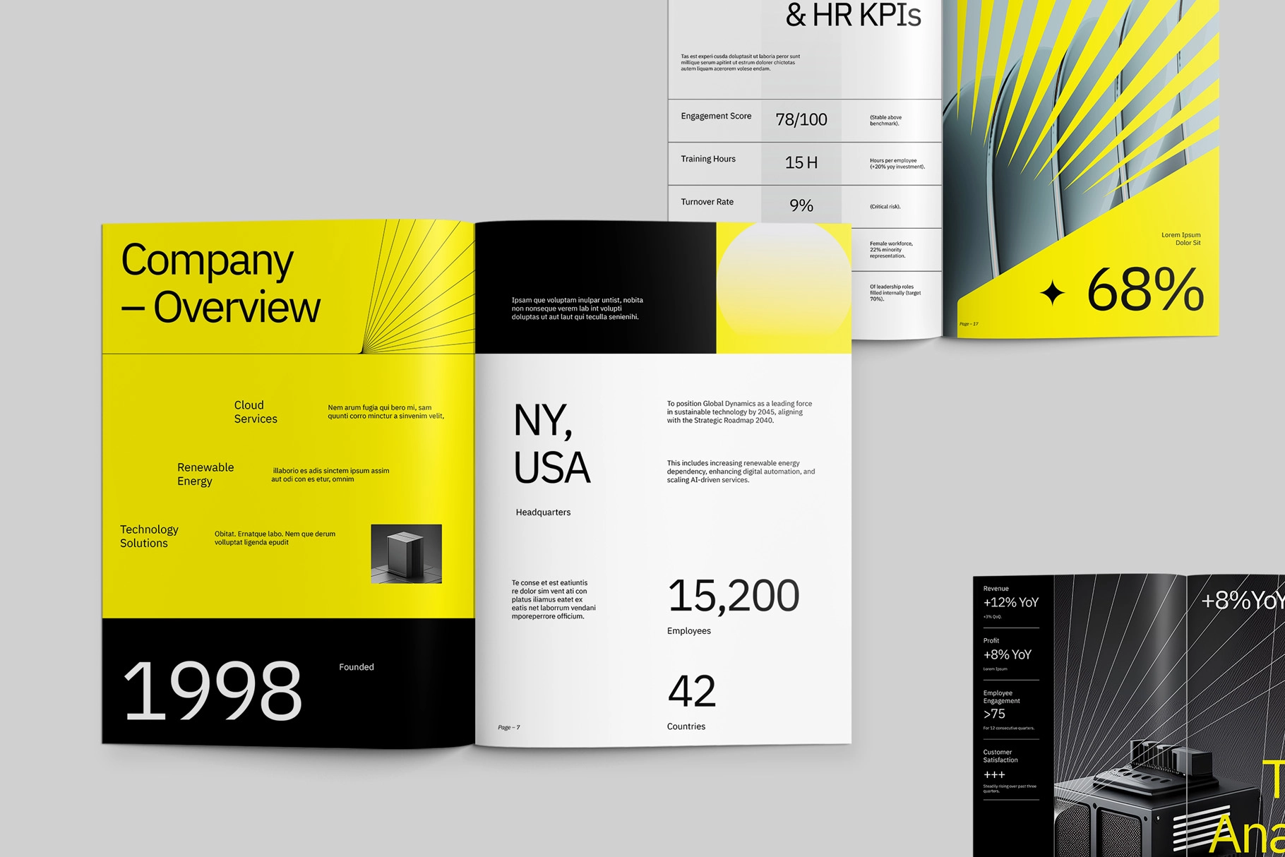 Modern KPI Report Ms. Word Template