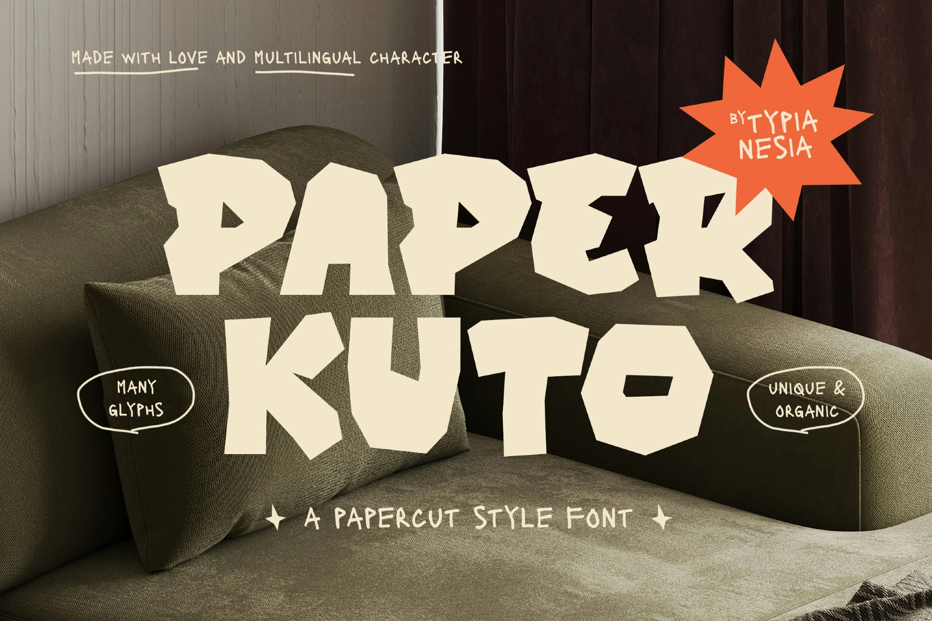 Paper Kuto - Handcrafted PaperCut Font