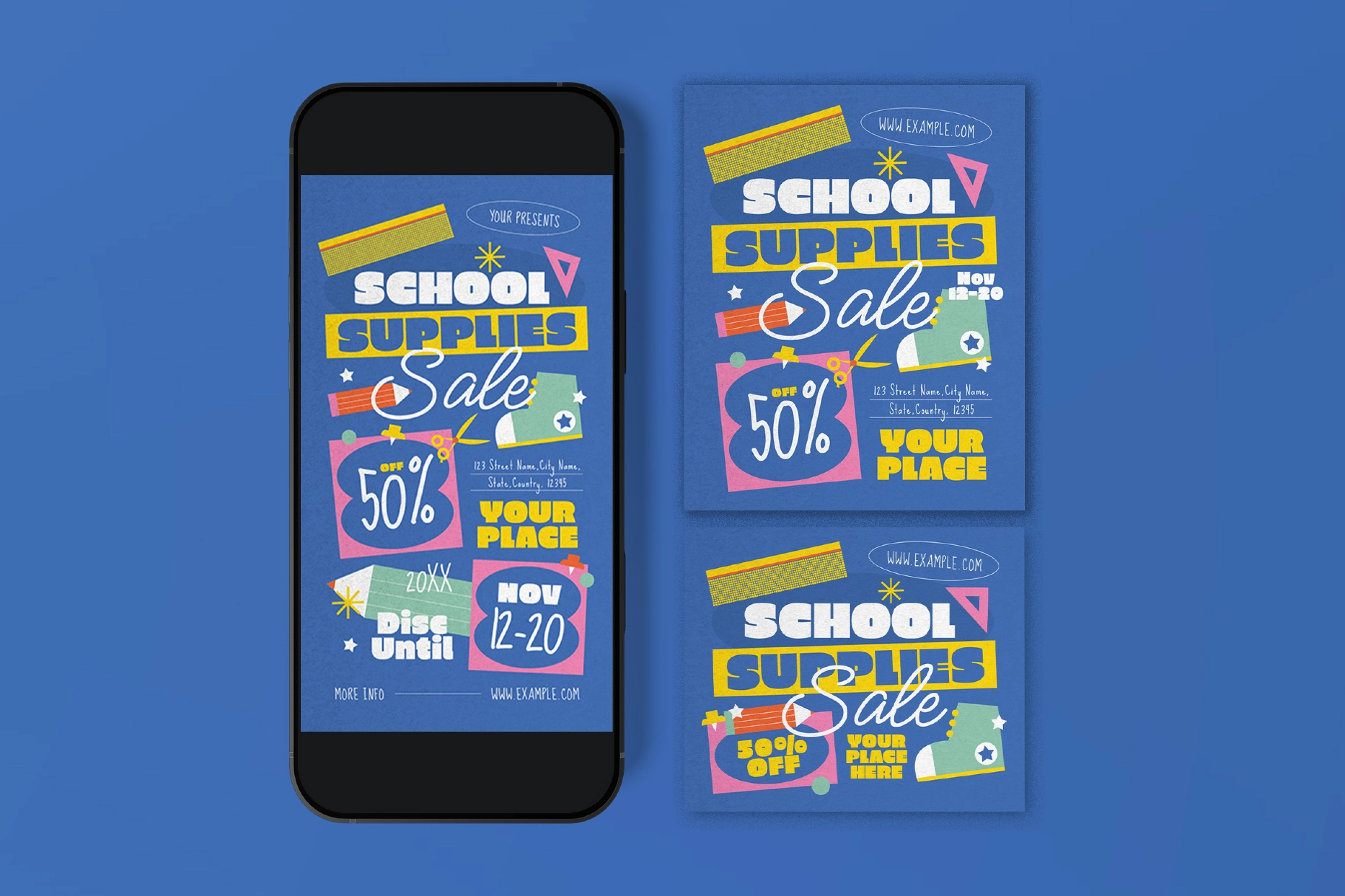 School Supplies Sale Flyer