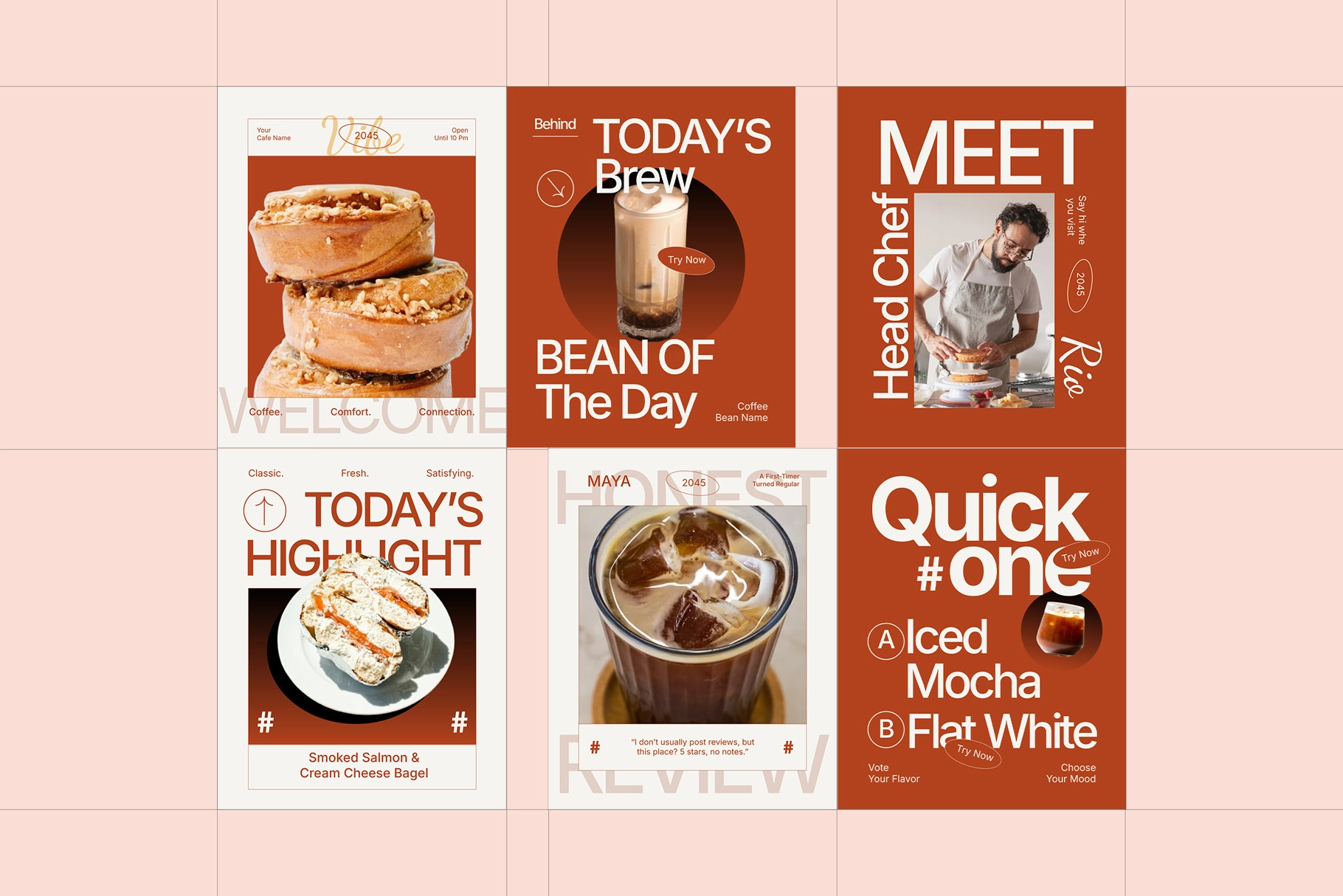 Restaurant & Coffee Instagram Affinity Template