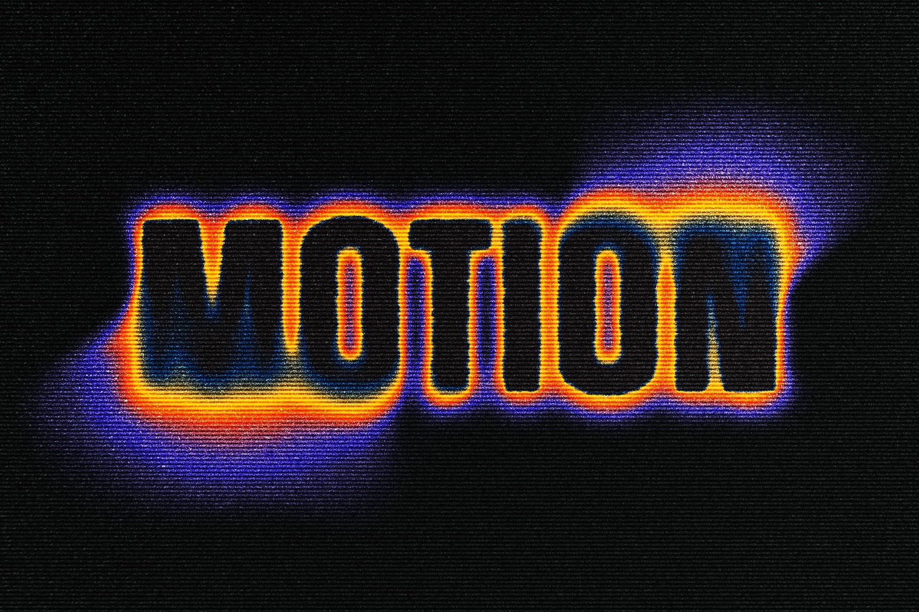 Blurred Halftone Text Effect