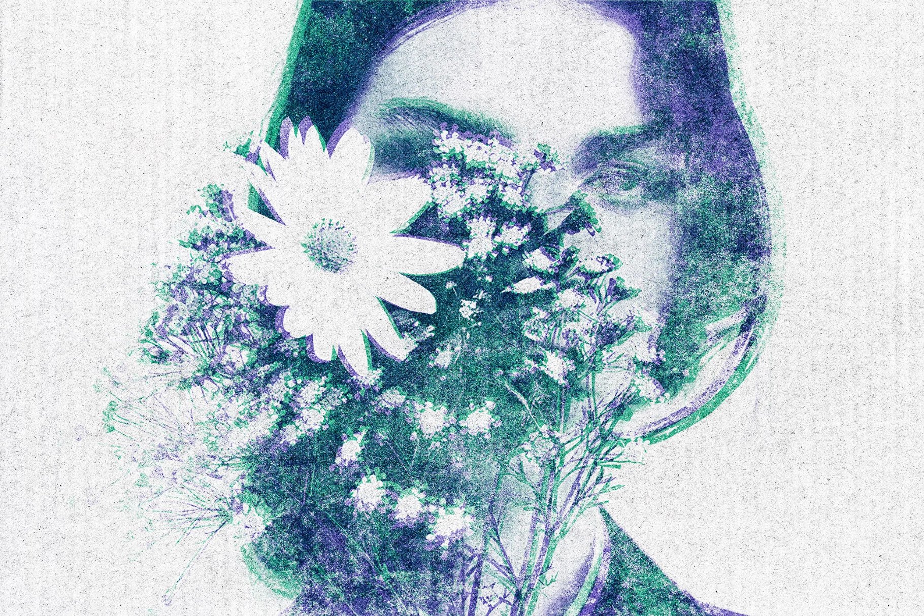 Retro Overprint Photo Effect