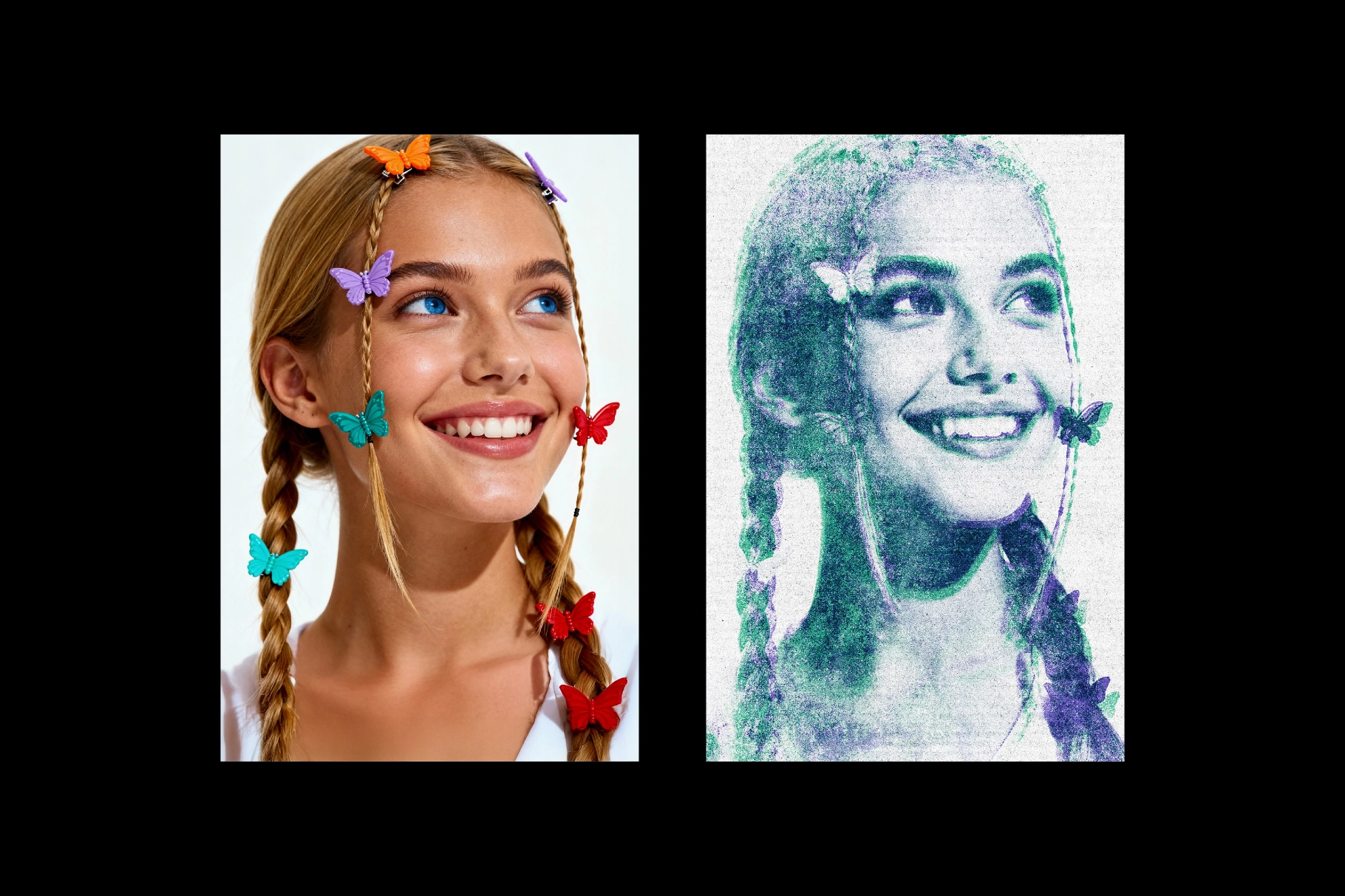 Retro Overprint Photo Effect