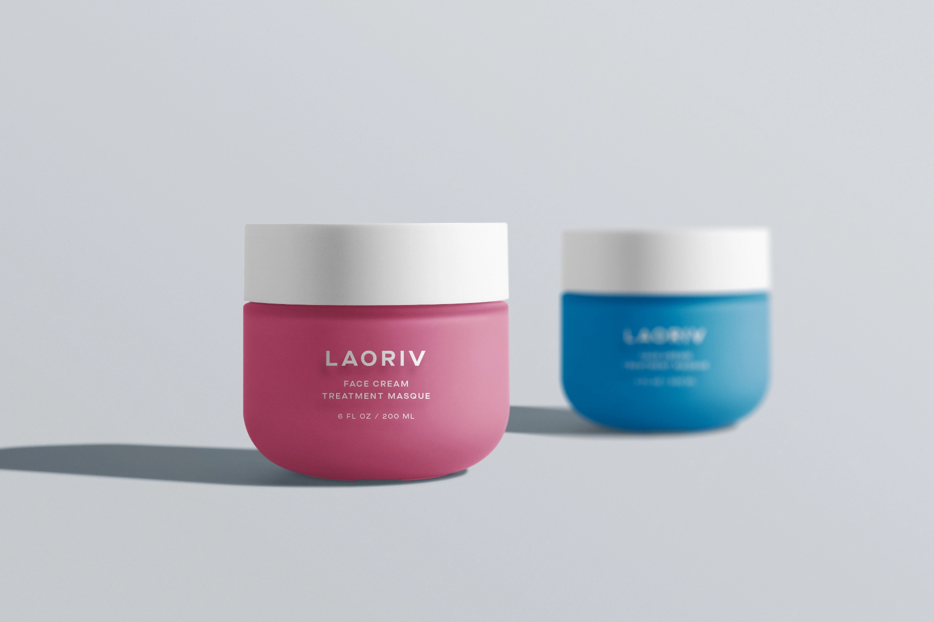 Duo Cosmetic Jars Mockup