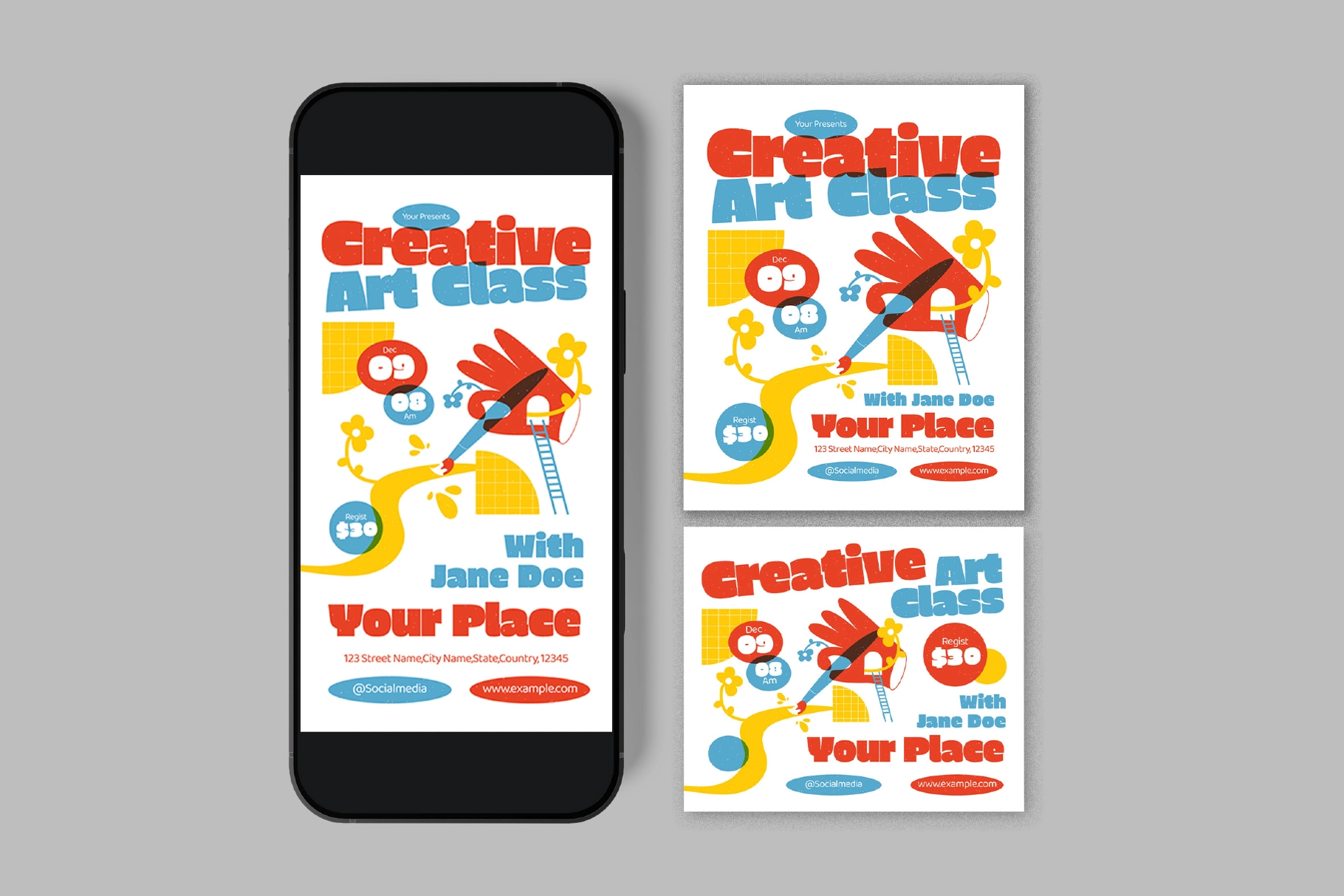 Creative Art Class Flyer