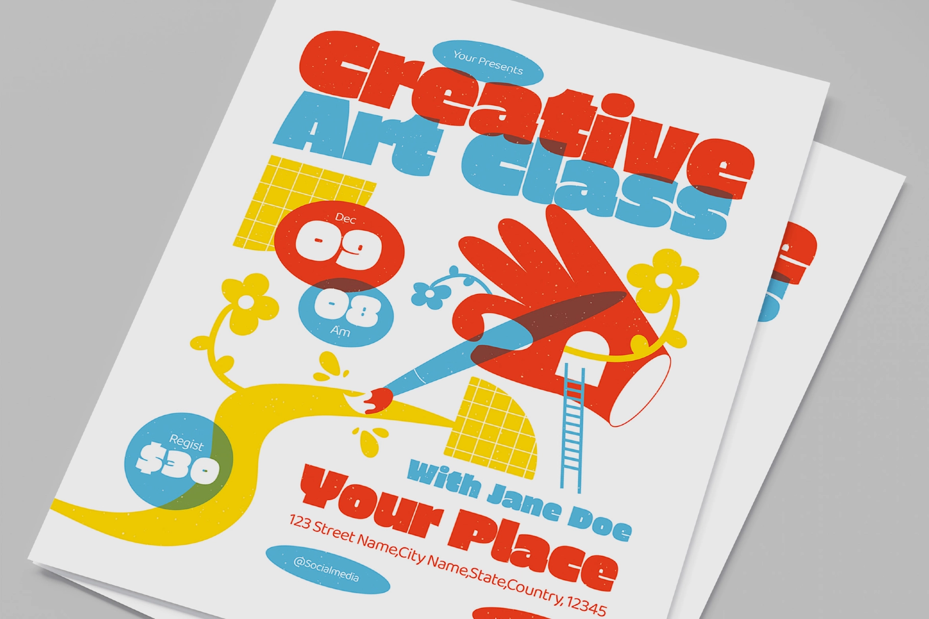 Creative Art Class Flyer