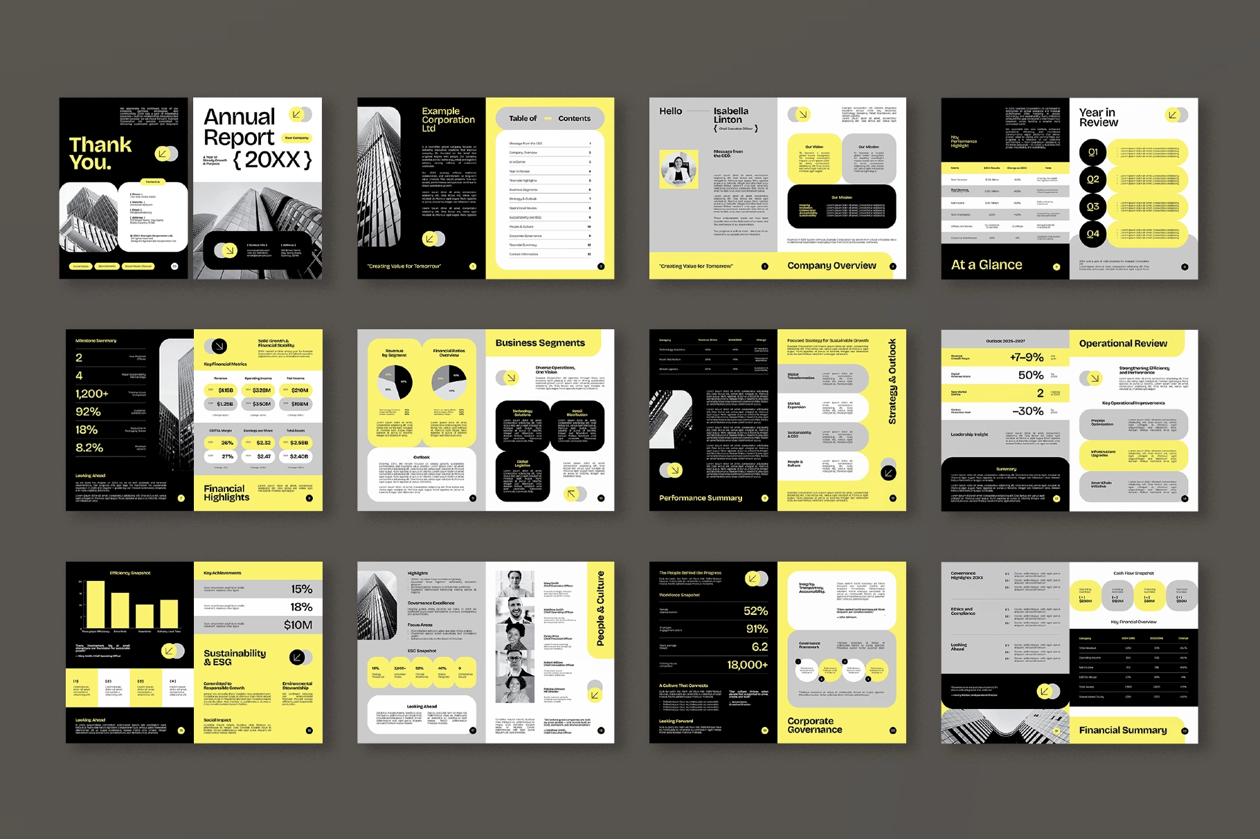 Business Annual Report Book