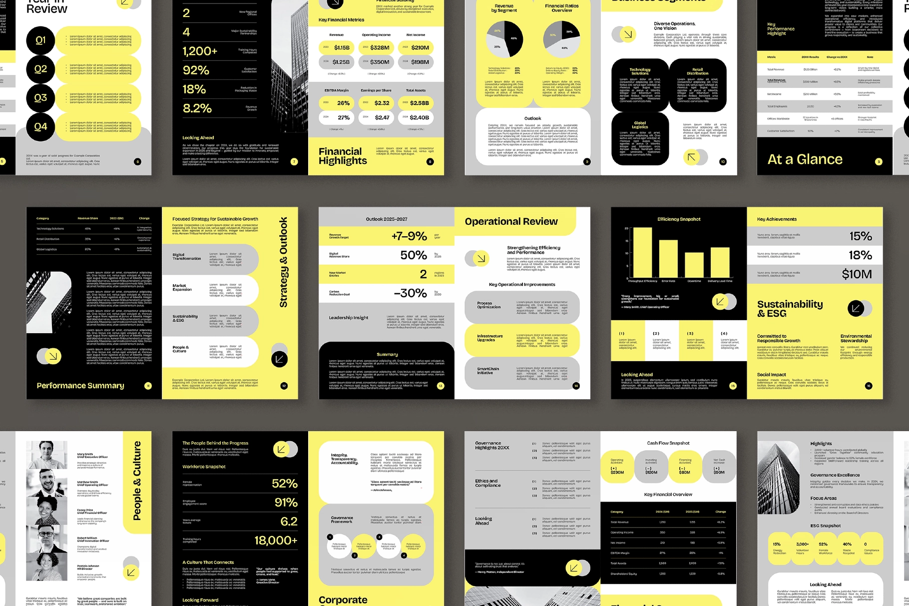 Business Annual Report Book