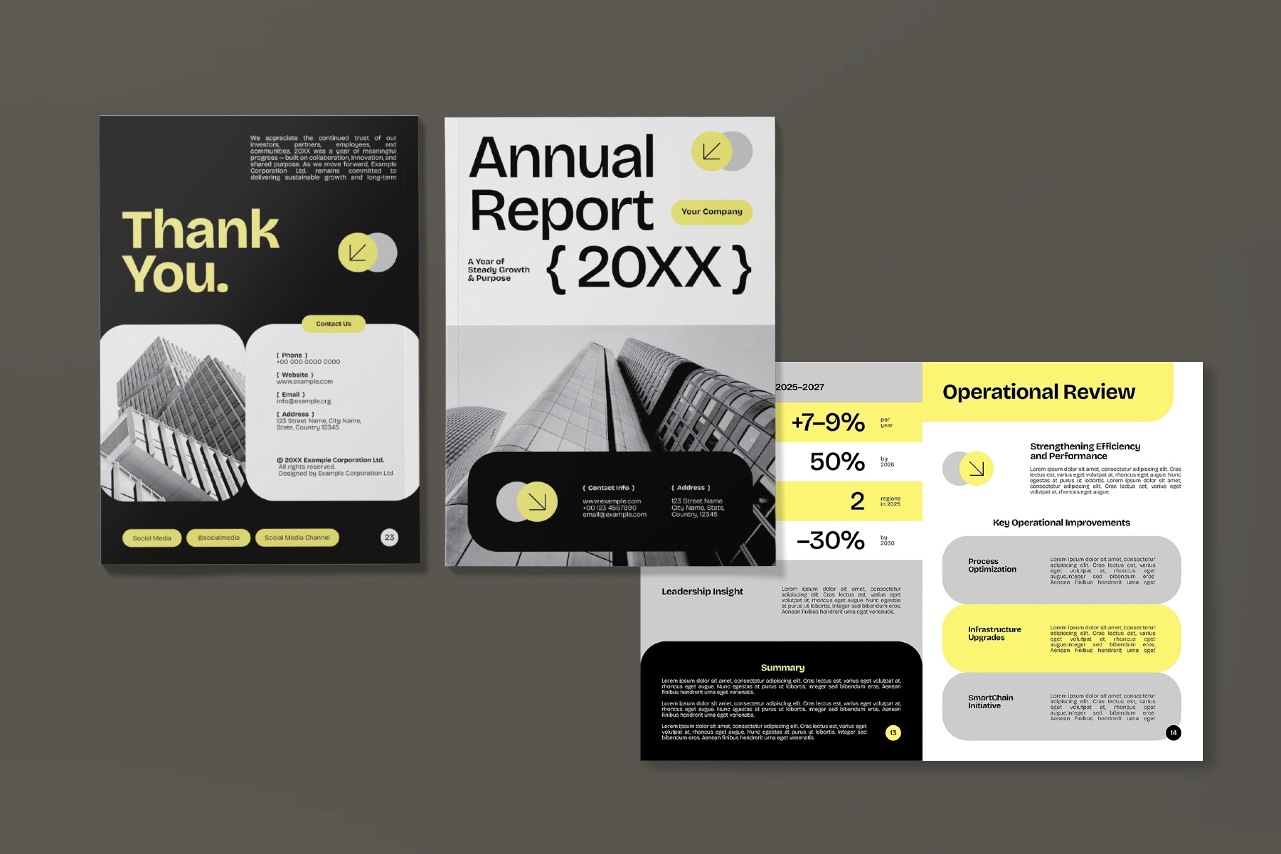 Business Annual Report Book