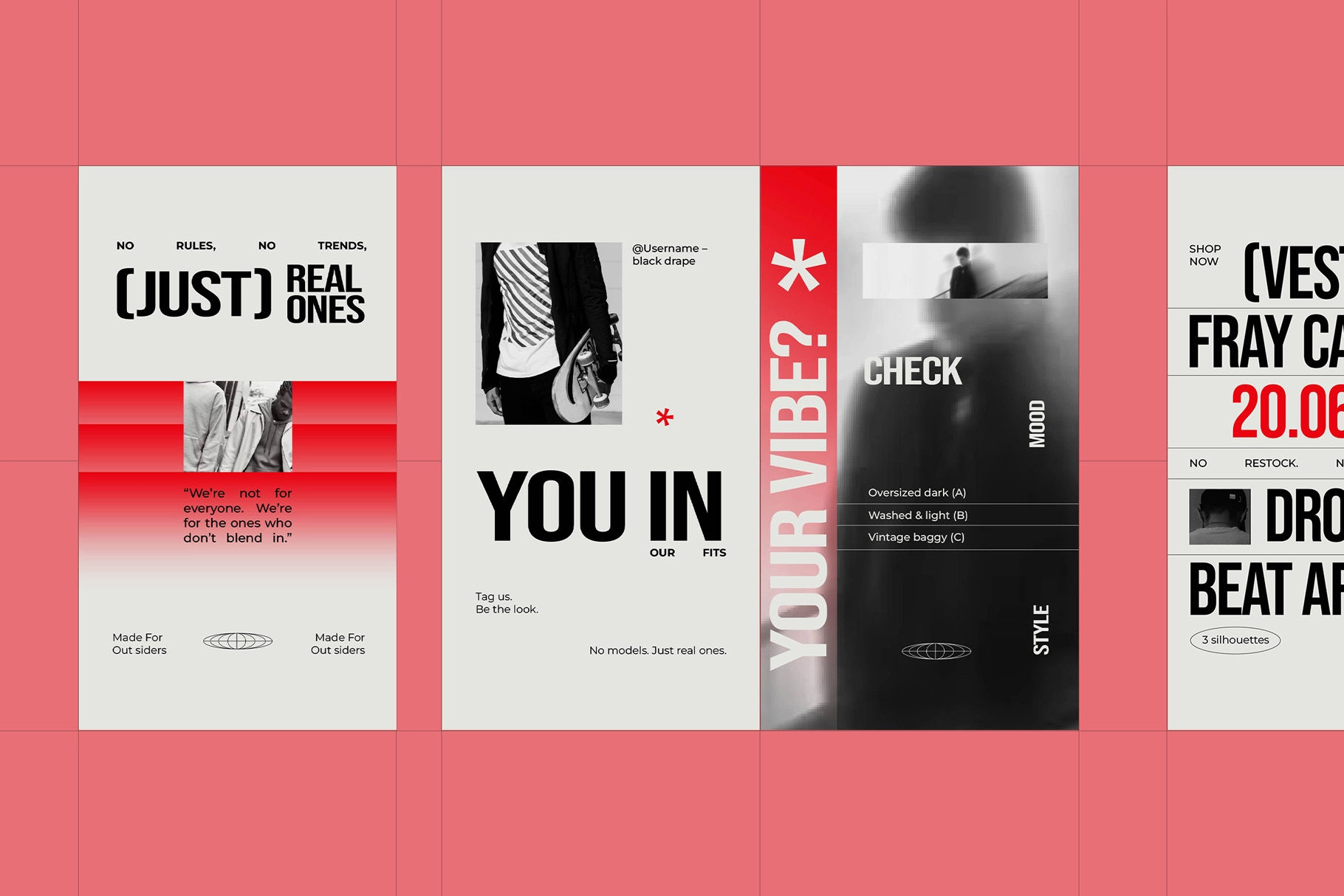 Streetwear Instagram Pack - Adobe Template